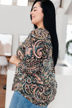 Load image into Gallery viewer, I Think Different Top Teal Paisley