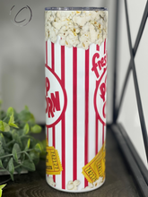 Load image into Gallery viewer, I&#39;m Here For The Comments Popcorn 20oz Skinny Tumbler