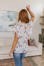 Load image into Gallery viewer, I&#39;ve Got a Feeling Floral Flutter Sleeve Top