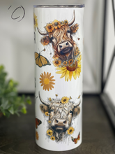 Load image into Gallery viewer, Just A Girl Who Loves Cows 20oz Skinny Tumbler