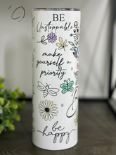 Load image into Gallery viewer, Just Breathe Butterfly 20oz Skinny Tumbler