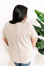 Load image into Gallery viewer, V Neck Dolman Sleeve Knit Top In Heathered Taupe