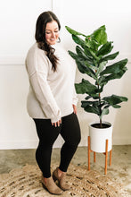 Load image into Gallery viewer, Oversized Knit Dolman Sweater In Smokey Cream