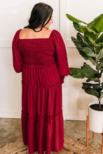 Load image into Gallery viewer, Tiered Maxi Dress With Smocking Detail In Holly