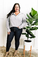 Load image into Gallery viewer, Ultra Soft Collared Pullover In Heathered Grey