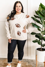 Load image into Gallery viewer, Pullover Sweatshirt In Football Sequins