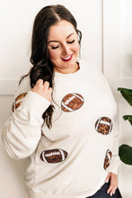 Load image into Gallery viewer, Pullover Sweatshirt In Football Sequins