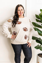 Load image into Gallery viewer, Pullover Sweatshirt In Football Sequins