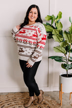 Load image into Gallery viewer, Cozy Knit Reindeer Sweater In Ivory