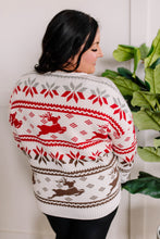 Load image into Gallery viewer, Cozy Knit Reindeer Sweater In Ivory