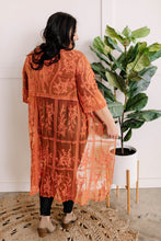 Load image into Gallery viewer, Lace Kimono In Autumnn Sunset