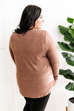 Load image into Gallery viewer, Long Sleeve Thermal Top With Button Sleeve Detail In Gingerbread