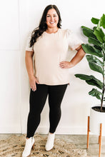 Load image into Gallery viewer, Sequin Sleeve Detailed Top In Nude