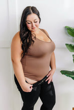 Load image into Gallery viewer, Sleeveless Bodysuit With Built-In Bra In Mocha