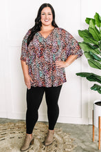 Load image into Gallery viewer, Dolman Sleeve Babydoll Top In Leopard Multi