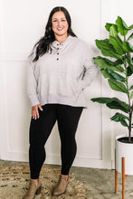 Load image into Gallery viewer, Oversized Hoodie With Kangaroo Pocket In Heathered Grey