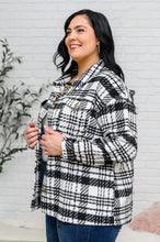 Load image into Gallery viewer, Kate Plaid Jacket in Black &amp; White
