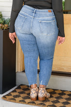 Load image into Gallery viewer, Kyla Destroyed Hi Waist Relaxed Fit Judy Blue Jeans