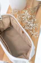 Load image into Gallery viewer, Large Cloud Cosmetic Bag Ivory White