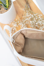 Load image into Gallery viewer, Large Cloud Cosmetic Bag Ivory White