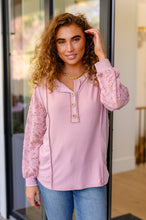 Load image into Gallery viewer, Last But Not Least Lace Sleeve Top