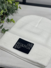 Load image into Gallery viewer, Leopard Blessed Mama Patch Beanie