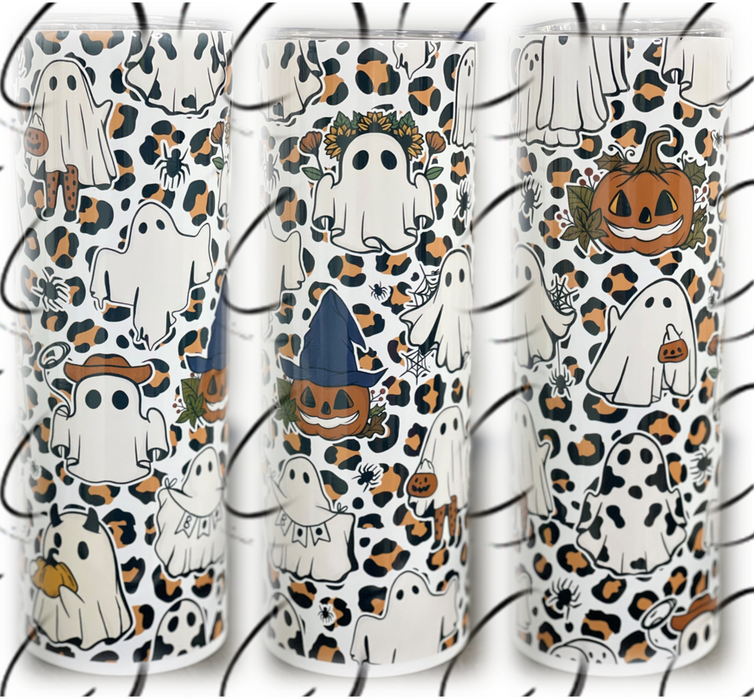 Leopard Boo's 20oz Skinny Tumbler