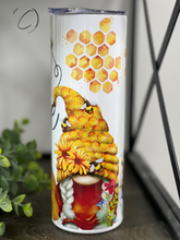 Load image into Gallery viewer, Let It Bee Gnomes 20oz Skinny Tumbler