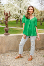 Load image into Gallery viewer, Let&#39;s Meet Up Green Blouse