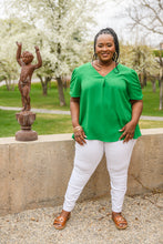 Load image into Gallery viewer, Let&#39;s Meet Up Green Blouse
