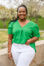 Load image into Gallery viewer, Let&#39;s Meet Up Green Blouse