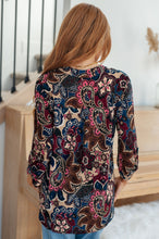 Load image into Gallery viewer, Little Lovely Blouse in Wine Paisley