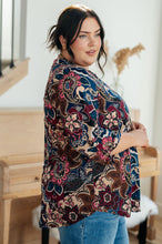 Load image into Gallery viewer, Little Lovely Blouse in Wine Paisley