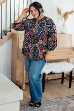 Load image into Gallery viewer, Little Lovely Blouse in Wine Paisley