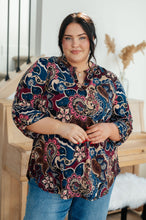 Load image into Gallery viewer, Little Lovely Blouse in Wine Paisley