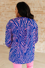 Load image into Gallery viewer, Lizzy Top in Blue Zebra