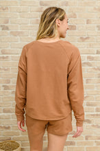 Load image into Gallery viewer, Long Sleeve Sweatshirt Top &amp; Shorts Set In Camel