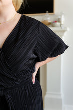 Load image into Gallery viewer, Lovely Life Plisse Romper in Black