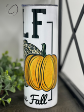 Load image into Gallery viewer, M.I.L.F. Pumpkins 20oz Skinny Tumbler