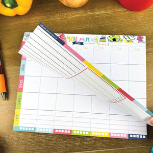 52-Week Meal Minder® Weekly Menu Planner Pad | Grocery List | Bonus Dry Erase Menu Board - Denise Albright® 