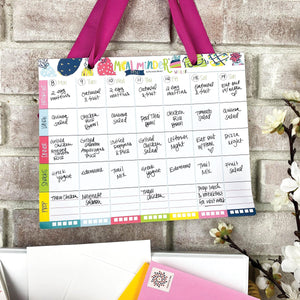 52-Week Meal Minder® Weekly Menu Planner Pad | Grocery List | Bonus Dry Erase Menu Board - Denise Albright® 