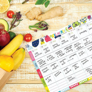 52-Week Meal Minder® Weekly Menu Planner Pad | Grocery List | Bonus Dry Erase Menu Board - Denise Albright® 