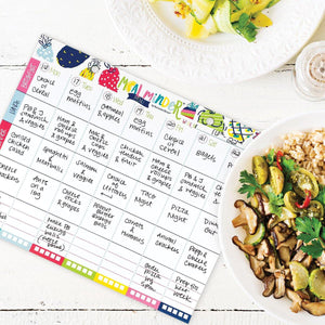 52-Week Meal Minder® Weekly Menu Planner Pad | Grocery List | Bonus Dry Erase Menu Board - Denise Albright® 