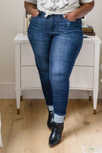 Load image into Gallery viewer, Maeve Mid-Rise Dark Wash Cuffed Judy Blue Skinny