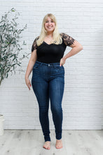 Load image into Gallery viewer, Maeve Mid-Rise Dark Wash Cuffed Judy Blue Skinny