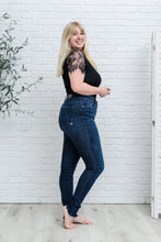 Load image into Gallery viewer, Maeve Mid-Rise Dark Wash Cuffed Judy Blue Skinny