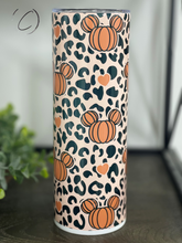 Load image into Gallery viewer, Magical Pumpkins &amp; Leopard 20oz Skinny Tumbler