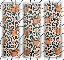 Load image into Gallery viewer, Magical Pumpkins &amp; Leopard 20oz Skinny Tumbler