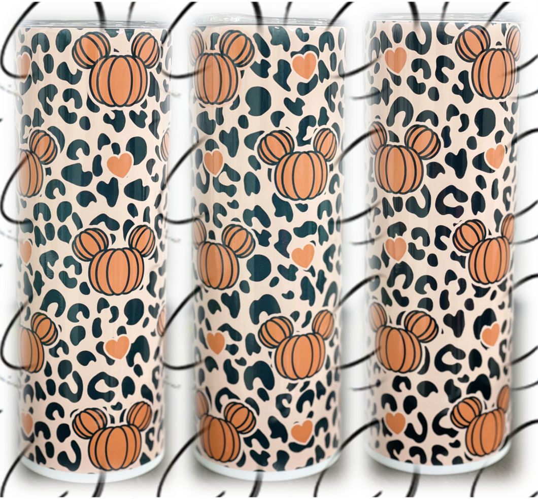 Magical Pumpkins & Leopard 20oz Skinny Tumbler