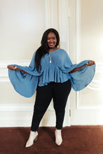 Load image into Gallery viewer, Main Character Moment Top In Dusty Blue